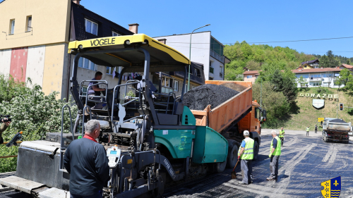 Sanacija regionalnog puta R-448 u Goraždu u završnoj fazi