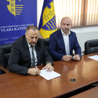 Potpisani ugovori o podršci javnim preduzećima u Bosansko-podrinjskom kantonu Goražde, čija je ukupna vrijednost 260.000KM